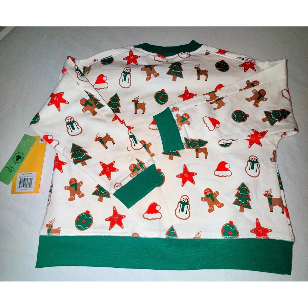 Monica + Andy Sweatsuit Kids 2T‎ White New Holiday Organic Cotton Sporty Set